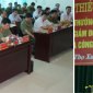Giám đốc Công an tỉnh kiểm tra kết quả công tác 8 tháng đầu năm 2016 tại Công an huyện Thọ Xuân