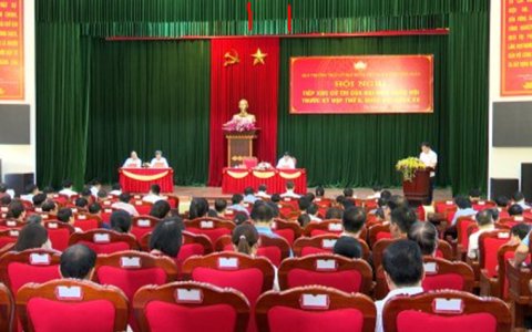 ĐẠI BIỂU QUỐC HỘI TỈNH THANH HÓA TIẾP XÚC CỬ TRI HUYỆN THỌ XUÂN